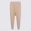 Rick Owens Drkshdw Comfortable Trousers Featuring Elastic Waistband In Neutral