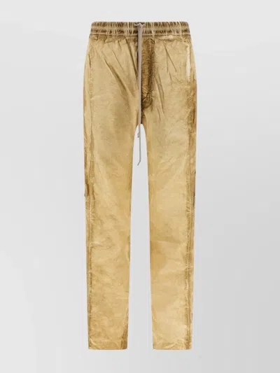 Rick Owens Drkshdw Trousers Elastic Waist Back Pockets In White