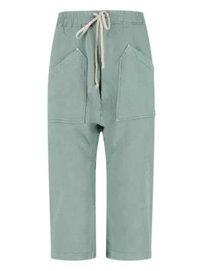 Rick Owens Drkshdw Trousers In Green