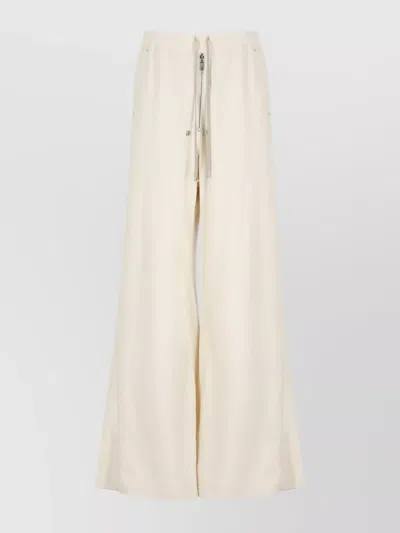Rick Owens Drkshdw Trousers Straight Leg Elastic Waist In Neutral
