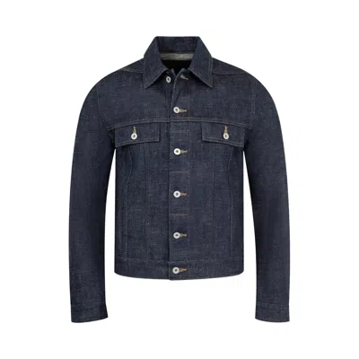 Pre-owned Rick Owens Drkshdw Trucker Jacket 'indigo' | Blue | Men's Size Xxl