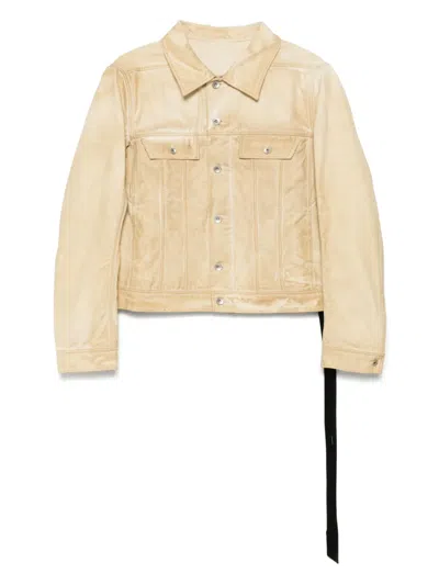 Rick Owens Drkshdw Trucker Jacket In Neutrals