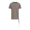 Rick Owens Drkshdw Drkshdw By Rick Owens Elongated Hem Grey Cotton T-shirt With Avant-garde Detail In Grey