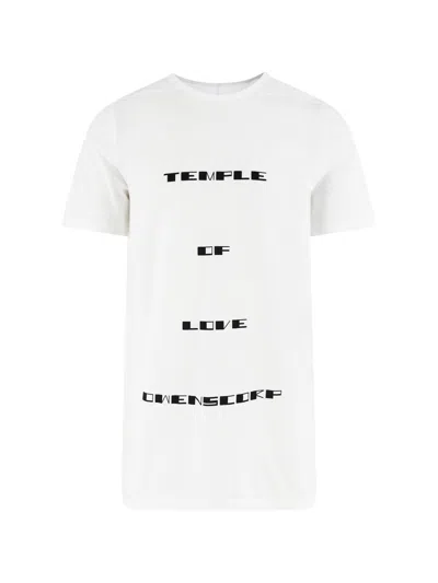 Rick Owens Drkshdw Temple Of Love Owenscorp Graphic Tommy T In White