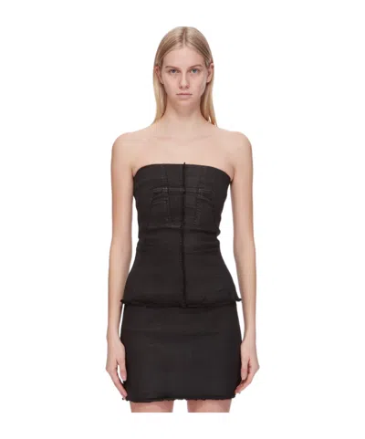 Rick Owens Drkshdw Tube Top In Black
