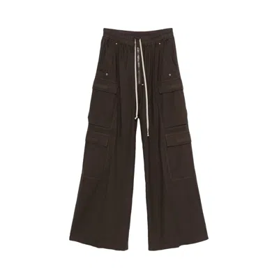 Pre-owned Rick Owens Drkshdw Twill Double Cargo Jumbo Belas 'dark Dust' | Brown | Men's Size Xs