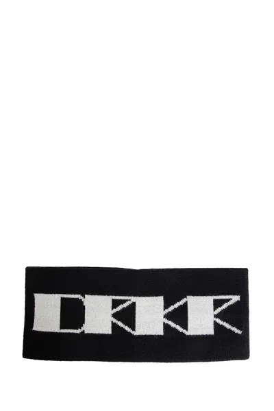 Rick Owens Drkshdw Hollywood Knit Headband In Black