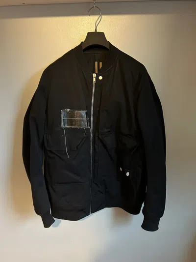 Pre-owned Rick Owens Drkshdw Used  Bomber Jacket In Black