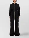 Rick Owens Drkshdw Utility Dress With Cargo Pockets And Hood In Black