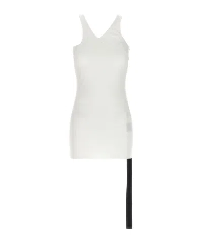 Rick Owens Drkshdw V-neck Tank Top In White