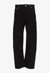 Rick Owens Drkshdw Black Hollywood Vdd Trousers In Black