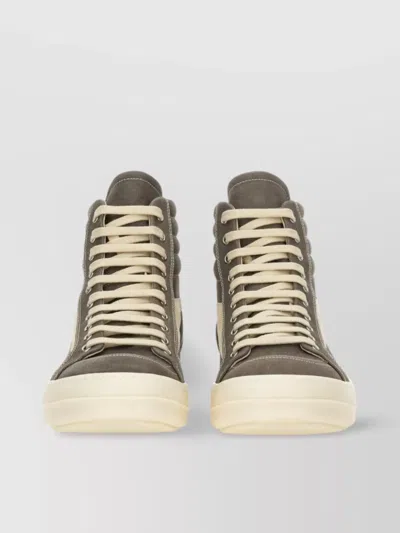 Rick Owens Drkshdw Vintage High-top Sneaker Featuring Contrast Panel