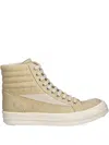 Rick Owens Drkshdw Beige Hollywood Vintage High Sneaks Sneakers In Neutral