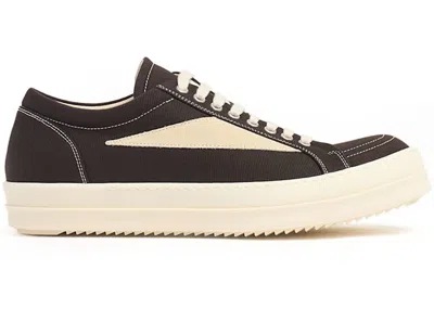 Pre-owned Rick Owens Drkshdw Vintage Low Denim (women's) Sneakers In Dark Dust/milk In Multi