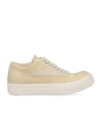 Rick Owens Drkshdw Vintage Low Top Sneakers In Beige