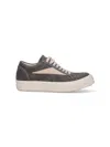 Rick Owens Drkshdw Gray Hollywood Vintage Sneaks Sneakers In Taupe