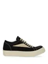 Rick Owens Drkshdw Retro Low-top Sneakers With Shark Tooth Caps In Black