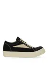 Rick Owens Drkshdw Retro Low-top Sneakers With Shark Tooth Caps In Black