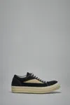 Rick Owens Drkshdw Vintage Sneaks Panelled Lace-up Sneakers In Black