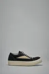 Rick Owens Drkshdw Vintage Sneaks Panelled Lace-up Sneakers In Black