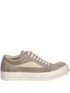 Rick Owens Drkshdw Vintage Sneaks Brushed-effect Sneakers In Brown