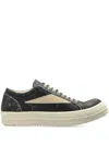 Rick Owens Drkshdw Vintage Sneaks Panelled Lace-up Sneakers In Black