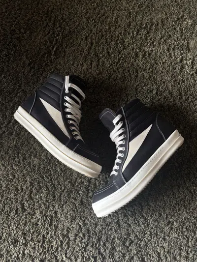 Pre-owned Rick Owens Drkshdw Vintage Vans High Top Sneakers In Black