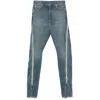 Rick Owens Drkshdw Volan Banana High-rise Denim Pants In Washed Indigo