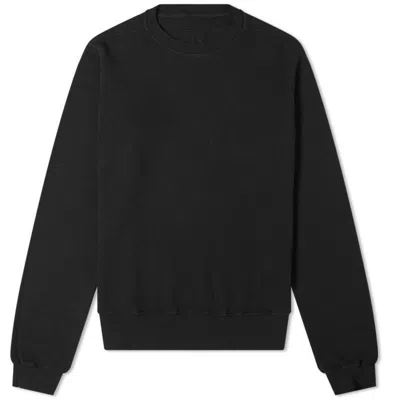 Pre-owned Rick Owens Drkshdw Waffle Long Sleeve Crew In Black