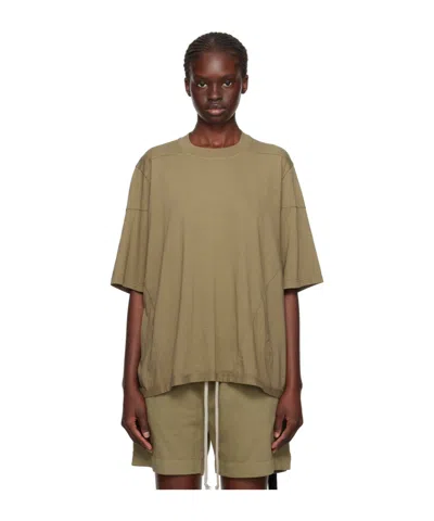Rick Owens Drkshdw Walrus T-shirt With Round Neck In Brown