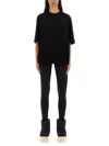 Rick Owens Drkshdw Jumbo Ss Cotton T-shirt In Black