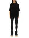 Rick Owens Drkshdw Short-sleeved T-shirt In Black