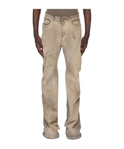 Rick Owens Drkshdw Washed Bootcut Jeans In Neutral