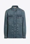 Rick Owens Drkshdw Washed Denim Jacket