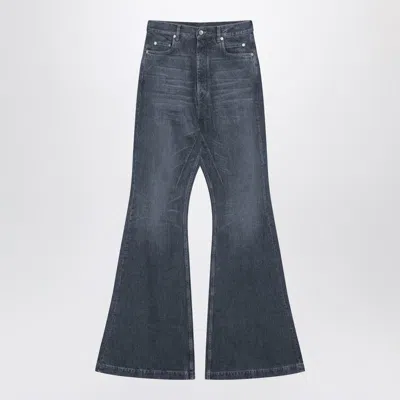 Rick Owens Drkshdw Washed Flared Jeans In Gray