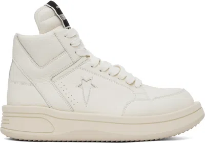 Rick Owens Drkshdw White Converse Edition Turbowpn Sneakers In 0101 White