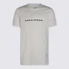 Rick Owens Drkshdw White Cotton T-shirt In Beige