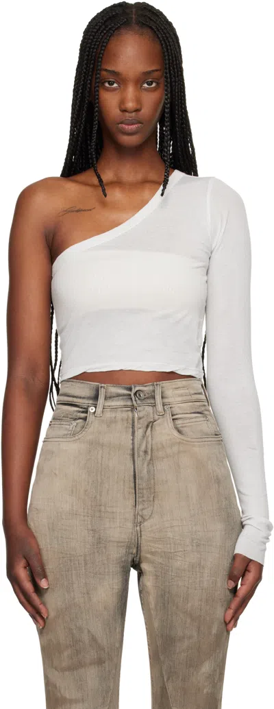 Rick Owens Drkshdw White Temple Ziggy T-shirt