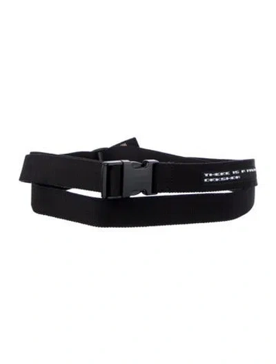 Pre-owned Rick Owens Drkshdw Wide Belt In Black