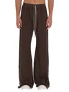 Rick Owens Drkshdw Pants "pusher" In Brown