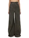 Rick Owens Drkshdw "dirt Cooper" Denim Pants In Black