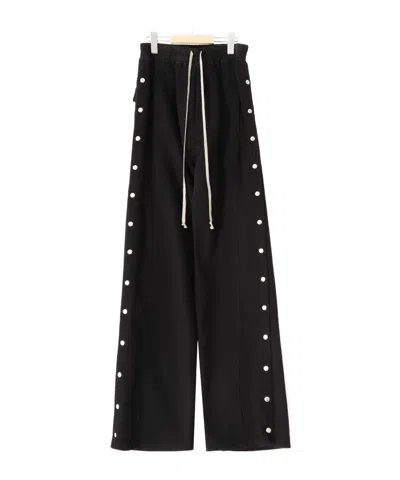 Rick Owens Drkshdw Wide-leg Casual Pants In Black