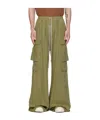 Rick Owens Drkshdw Green Porterville Double Jumbo Belas Cargo Pants In Green
