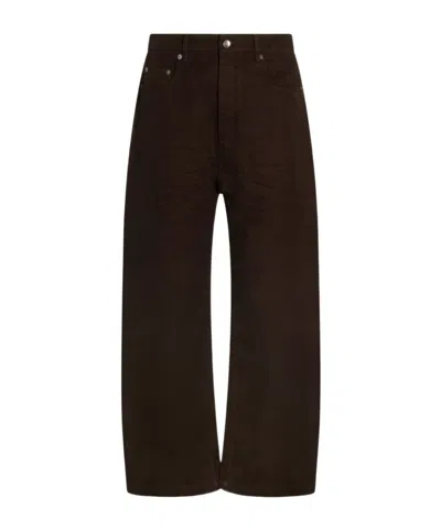 Rick Owens Drkshdw Wide Leg Jeans In Black