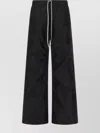 Rick Owens Drkshdw Drawstring Elastic Waist Casual Pants In Black