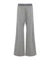 Rick Owens Drkshdw Wide-leg Trousers Elastic Waistband In Gray