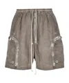 Rick Owens Drkshdw Bauhaus Drawstring Shorts In Gray
