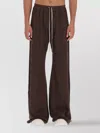 Rick Owens Drkshdw Wide Leg Trousers Side Buttons In Brown
