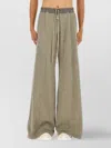 Rick Owens Drkshdw Wide-leg Trousers With Side And Back Pockets In Green
