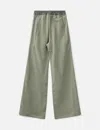 Rick Owens Drkshdw Wide Pusher Pants In Felpa In Green
